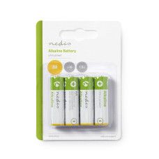 Nedis Alkaline Batterij AA 4 stuks 